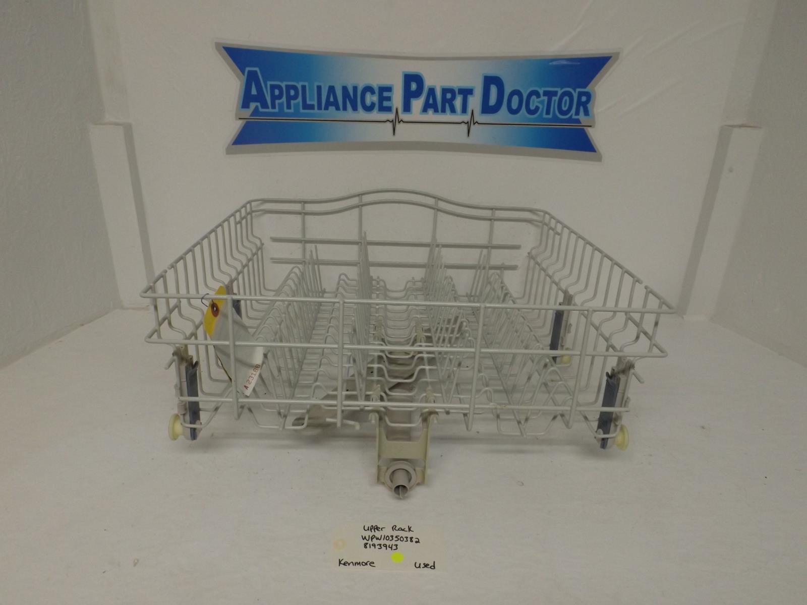 Kenmore Dishwasher WPW10350382 8193943 Upper Rack Used Kenmore Dishwasher WPW10350382 8193943 Upper Rack Used